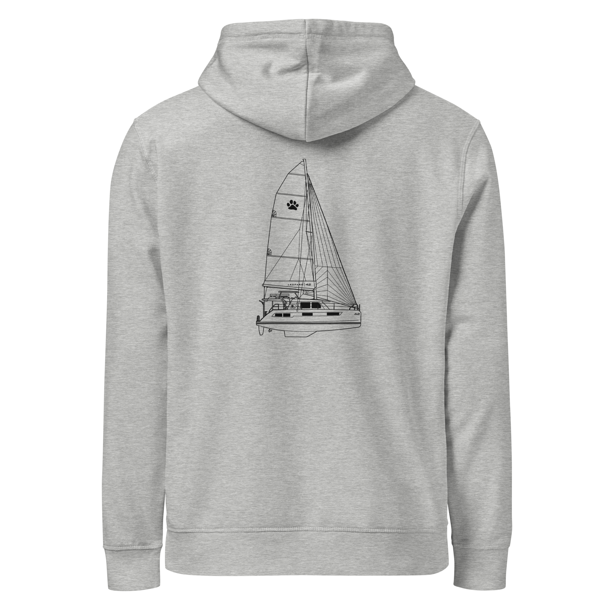Stern Hoodie - Custom Sailboat Hoody Your Boat and Name