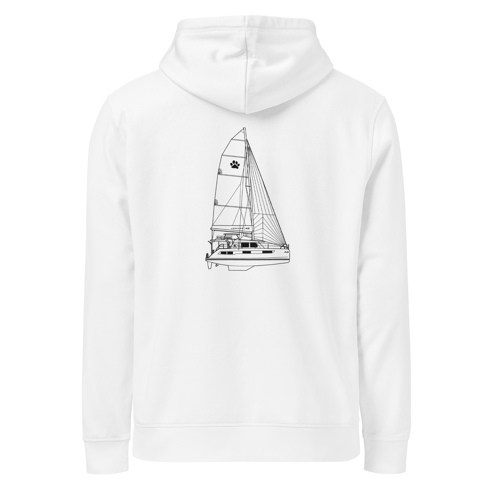 Stern Hoodie - Custom Sailboat Hoody Your Boat and Name
