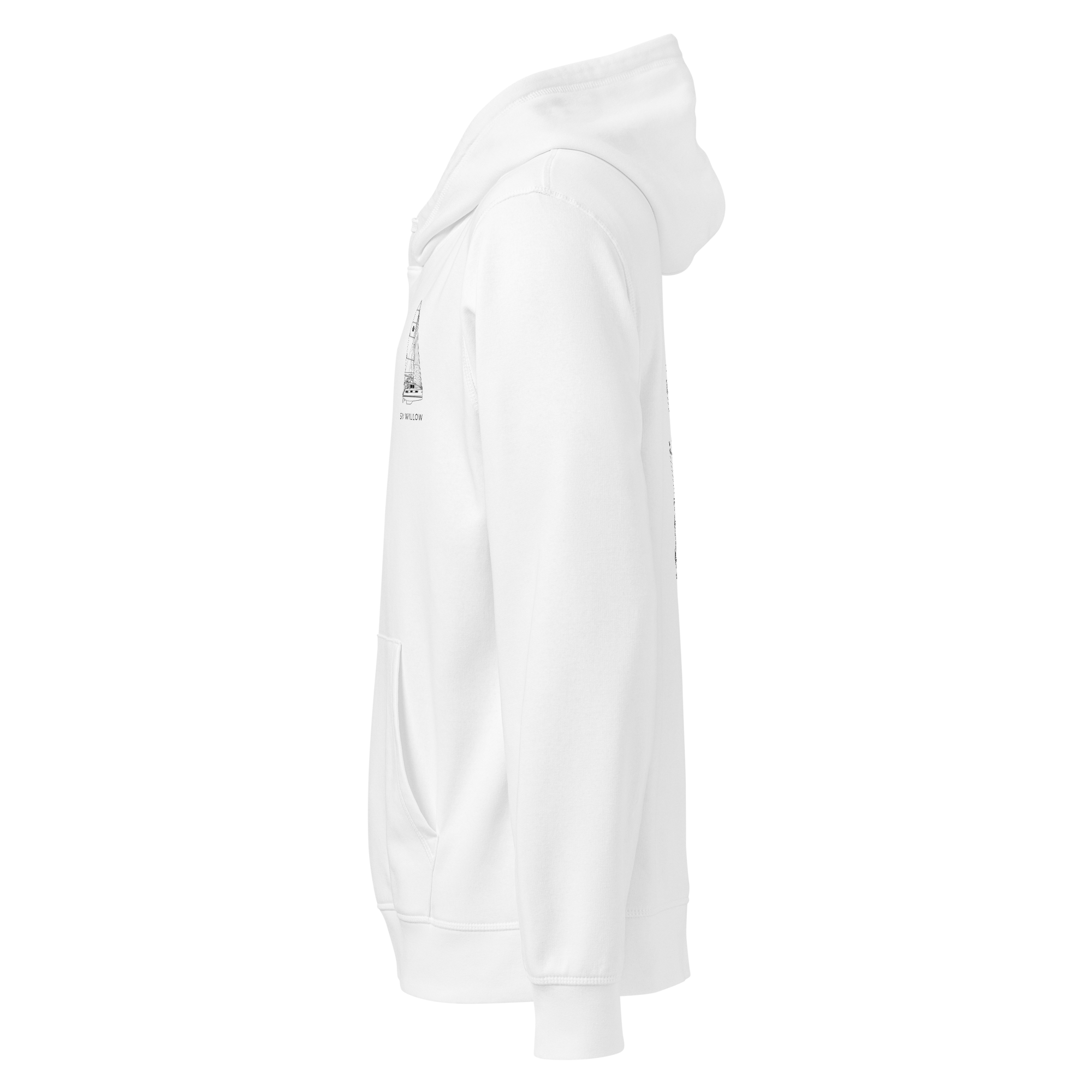 Stern Hoodie - Custom Sailboat Hoody Your Boat and Name