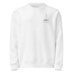 Catalina 34 sailboat crewneck sweatshirt in White - front design
